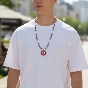 STL Cardinals Beaded Necklace